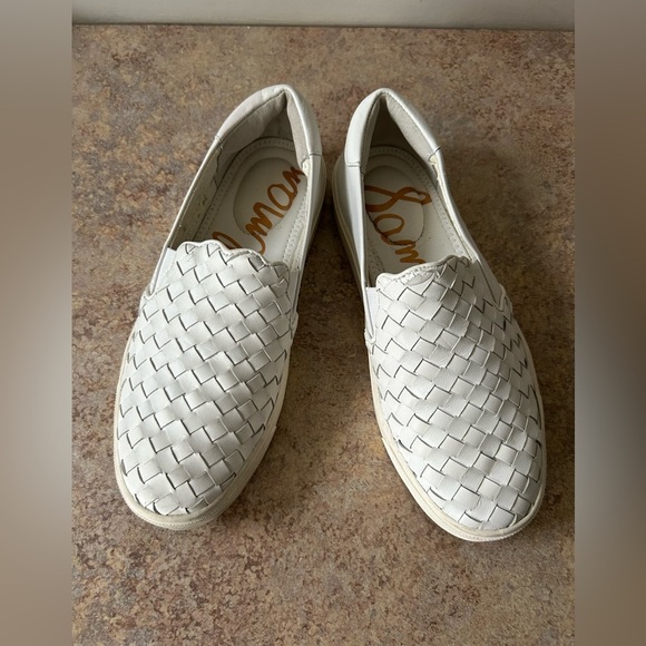 Sam Edelman Women’s Leather Weave Slip On Sneakers size 5.5/35.5 EU - Picture 6 of 10